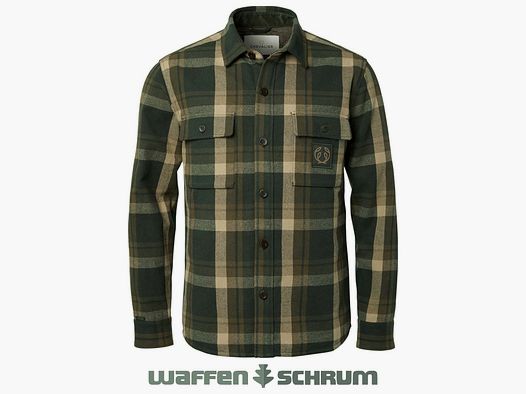 Camisa de overshirt a cuadros verdes Chevalier Hemd Axe