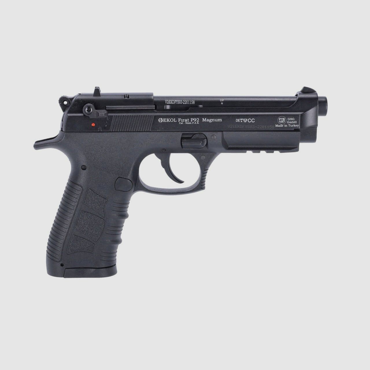 Ekol Firat P92 Magnum Schwarz TAC 9 mm P.A.K Schreckschuss Pistole