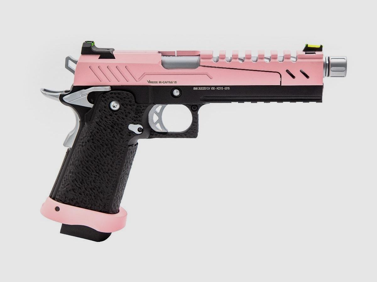 REPLIK GBB GAS HI-CAPA 5.1 SPLIT PINK / SCHWARZ / CHROM 1,0J, Bild 4 von 4