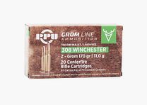 Prvi-Partizan .308Win. Z-Grom 11,0g/170gr Cartouches de fusil sans plomb