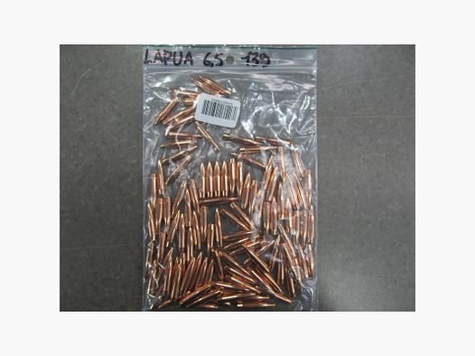 LAPUA BALAS 6,5MM 139GR SCENAR L