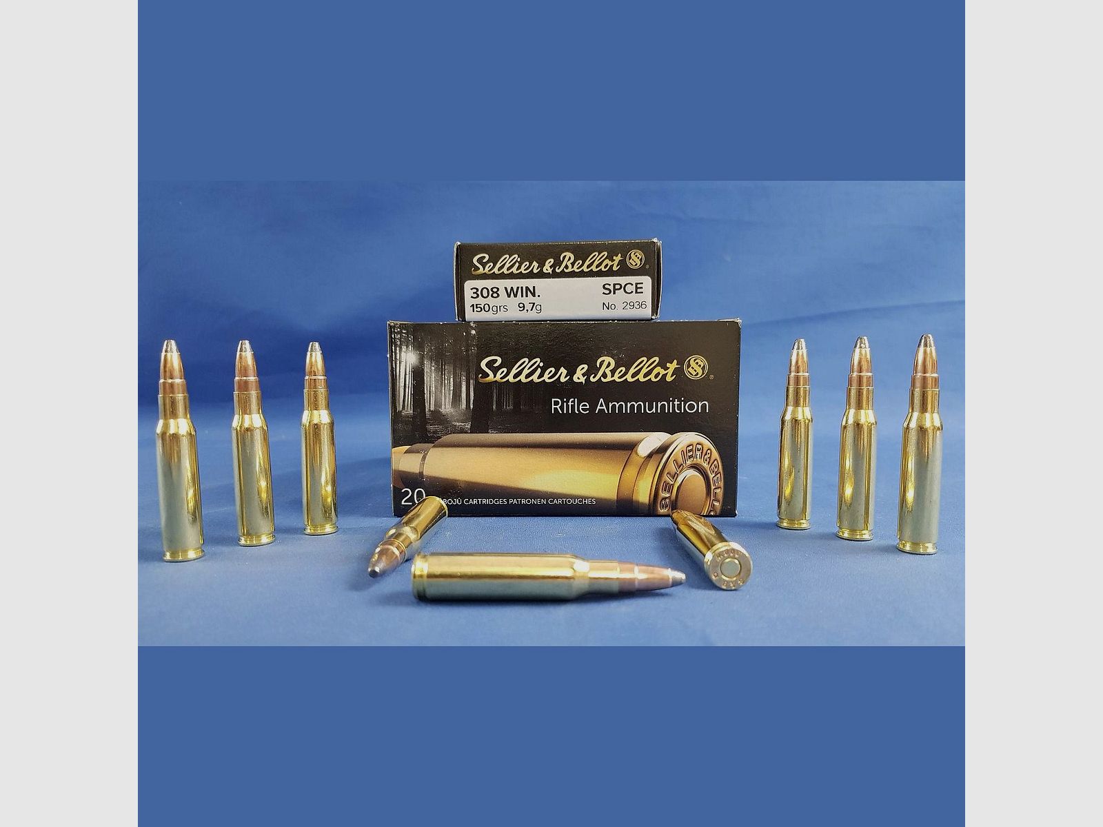 Sellier&Bellot .308 Win. Teilmantel SPCE 150grs. 9,7g