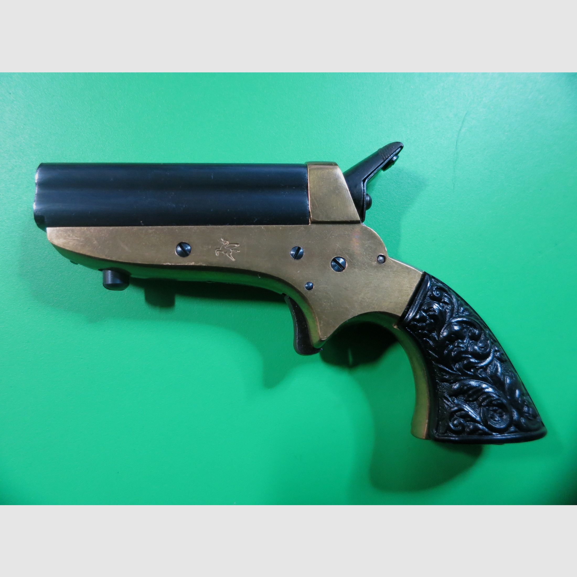 Uberti New Derringer Pepperbox 4-Lauf-Pistole im Kaliber .22 short, Kopie der Sharps Pepperbox     #54