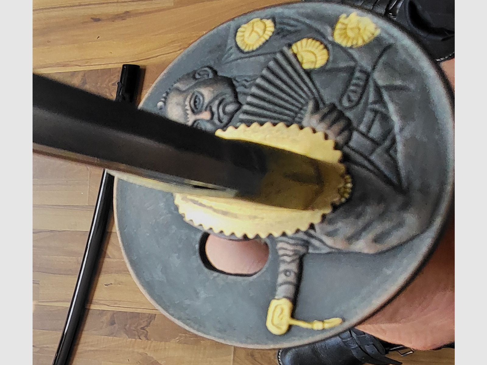 Katana samurai sword by Johnn Lee with forged blade