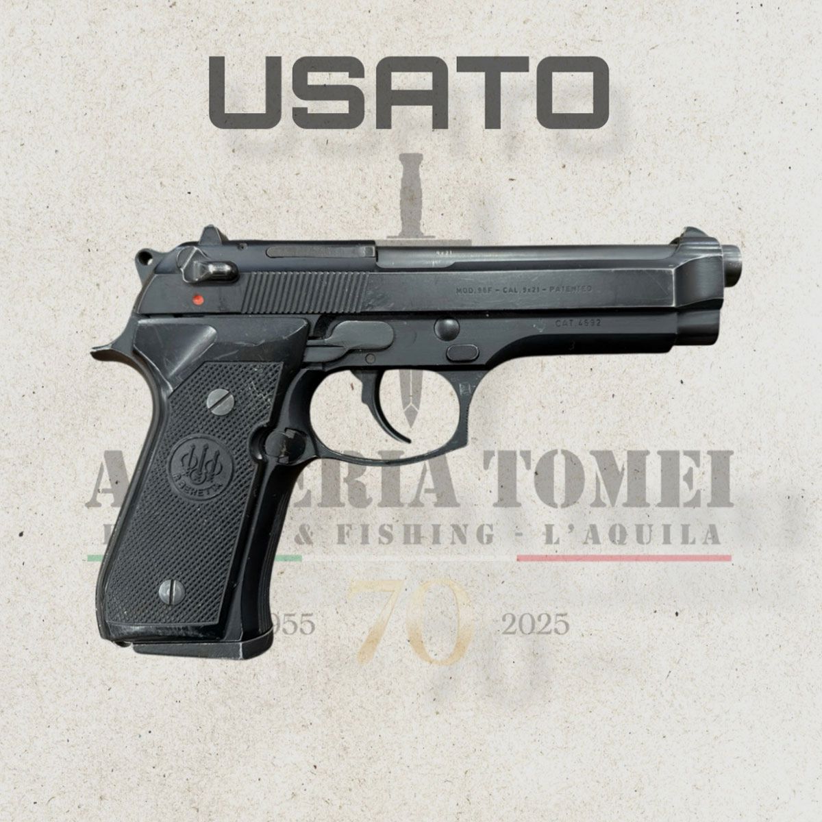 GEBRAUCHT – PISTOLE – BERETTA MOD. 98F Kal. 9×21, Bild 2 von 4