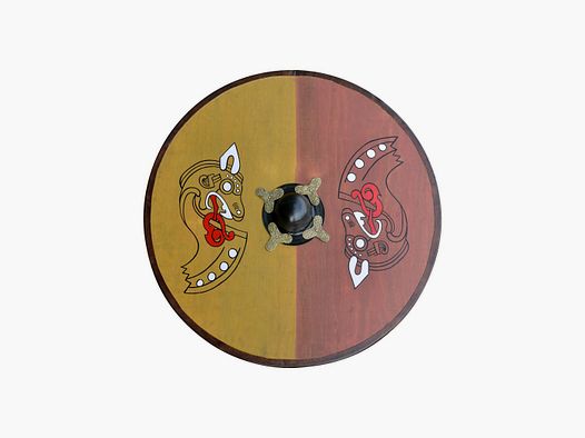 Viking round shield made of wood