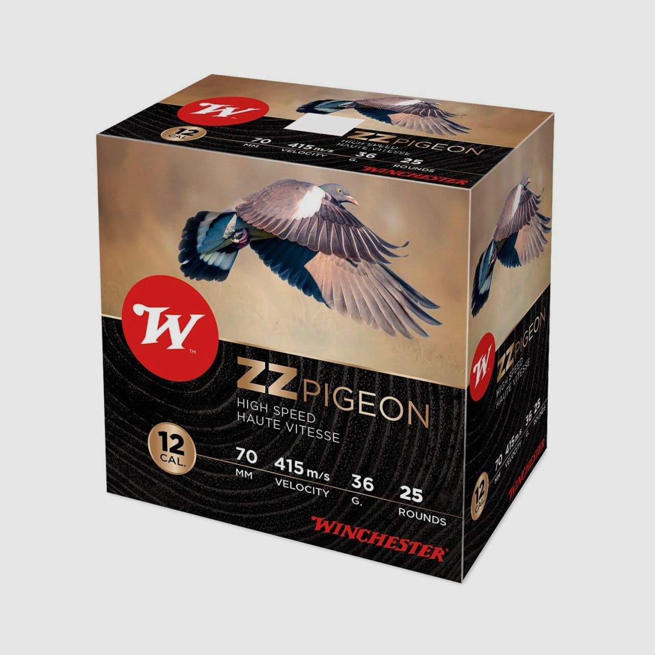 Cartuccia da Fucile Winchester ZZ Pigeon 36g Modello Cal. 12/70 - 25 pz.
