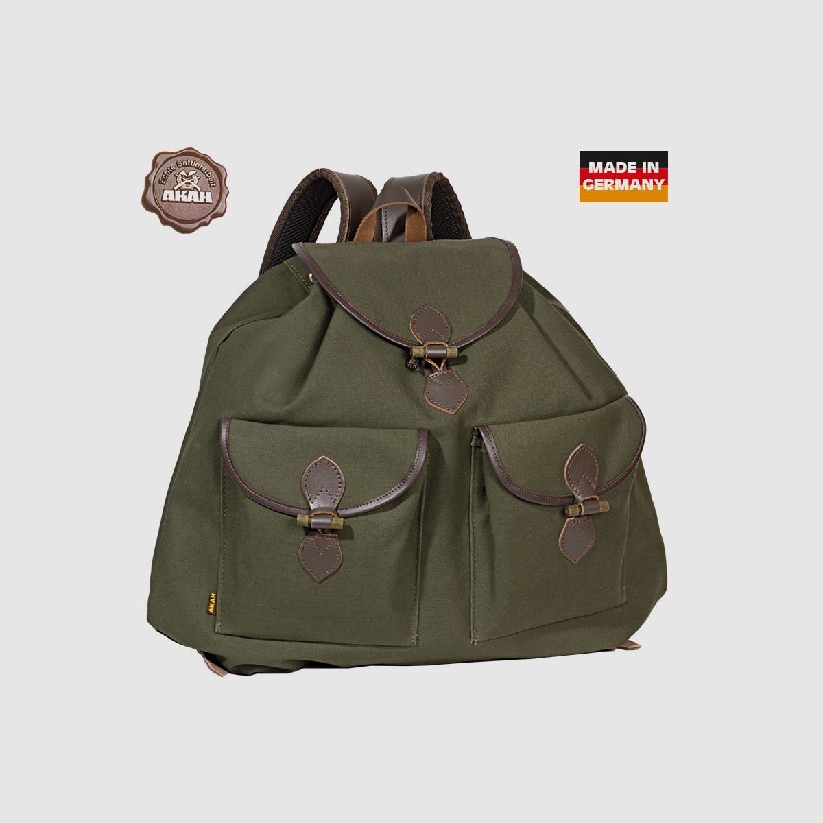 AKAH - Canvas Rucksack lautlos