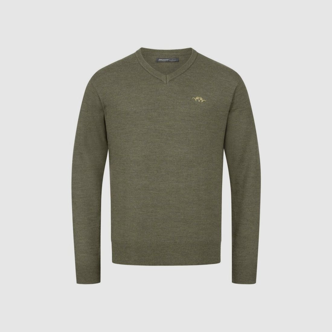 Blaser Herren Merino V-Neck Sweater dunkel oliv L