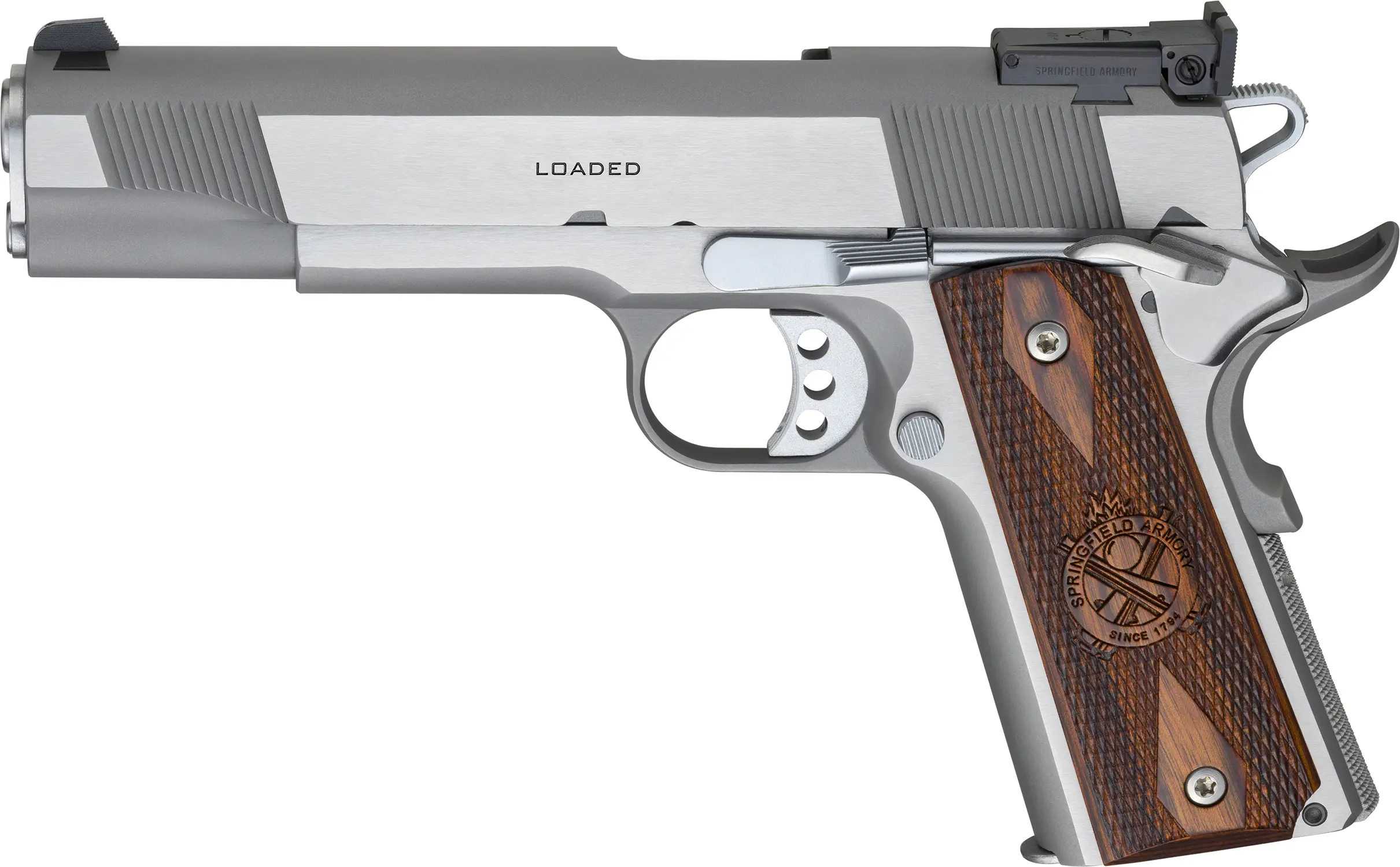 SPRINGFIELD Armory 1911 inox Loaded Target pistol caliber 45acp, image 5 of 6