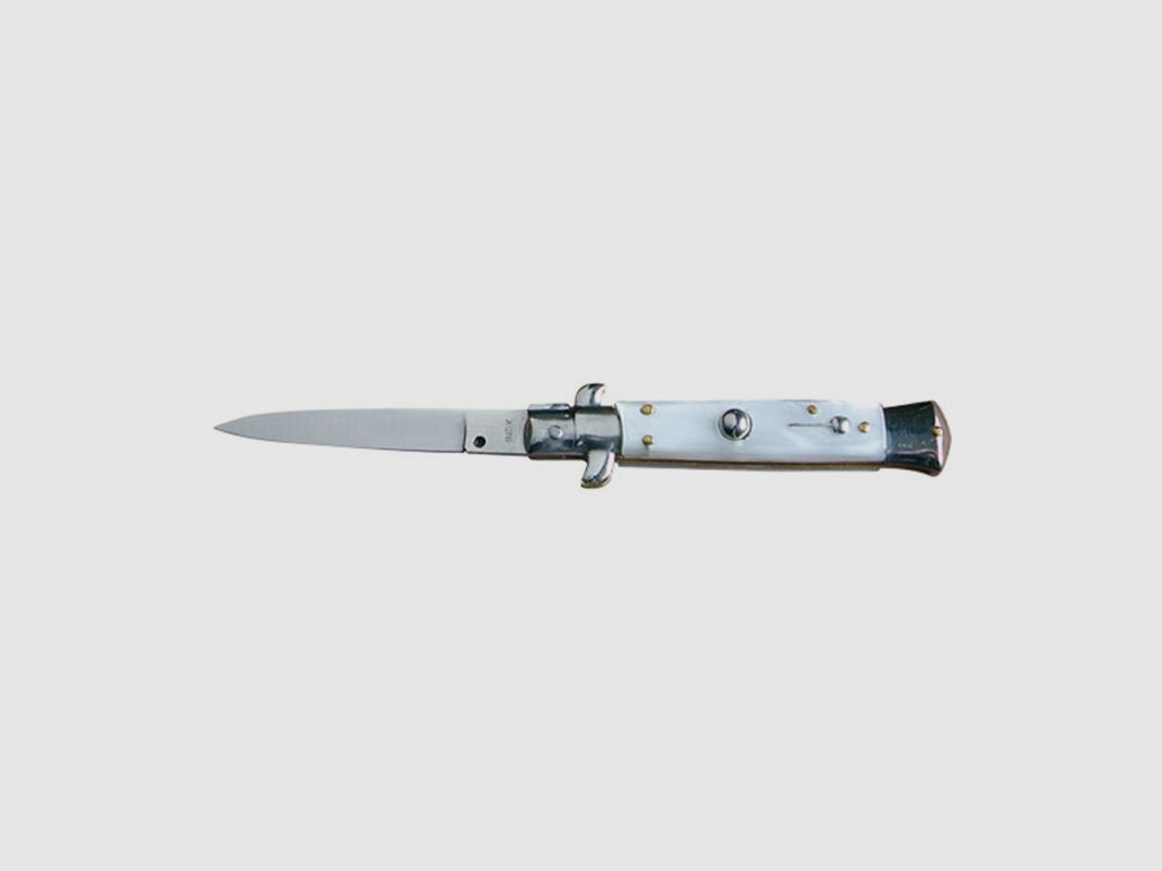 COUTEAU CONSORZIO COLTELLINAI AUTO STILLETO 85MM PERLE