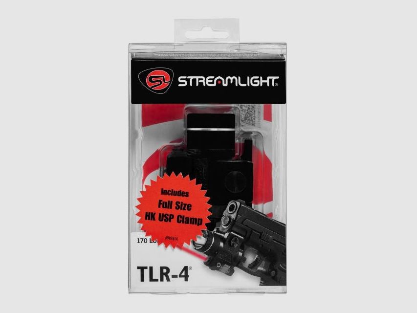 Streamlight TLR-4 weapon flashlight with laser sight for HK USP Full Size - 170 lumens, image 7 of 7