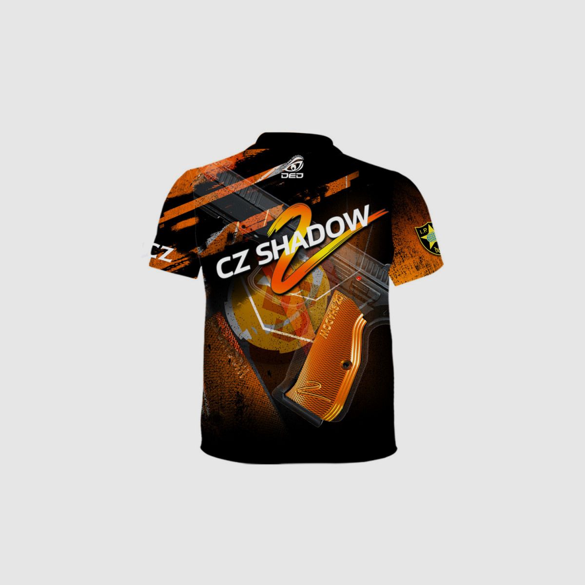 DED CZ Shadow 2 Orange T-Shirt, Größe: XXL, Benutzerdefinierter Name: Mit Benutzerdefiniertem Namen, Bekleidungsart: Damen, Bild 2 von 3