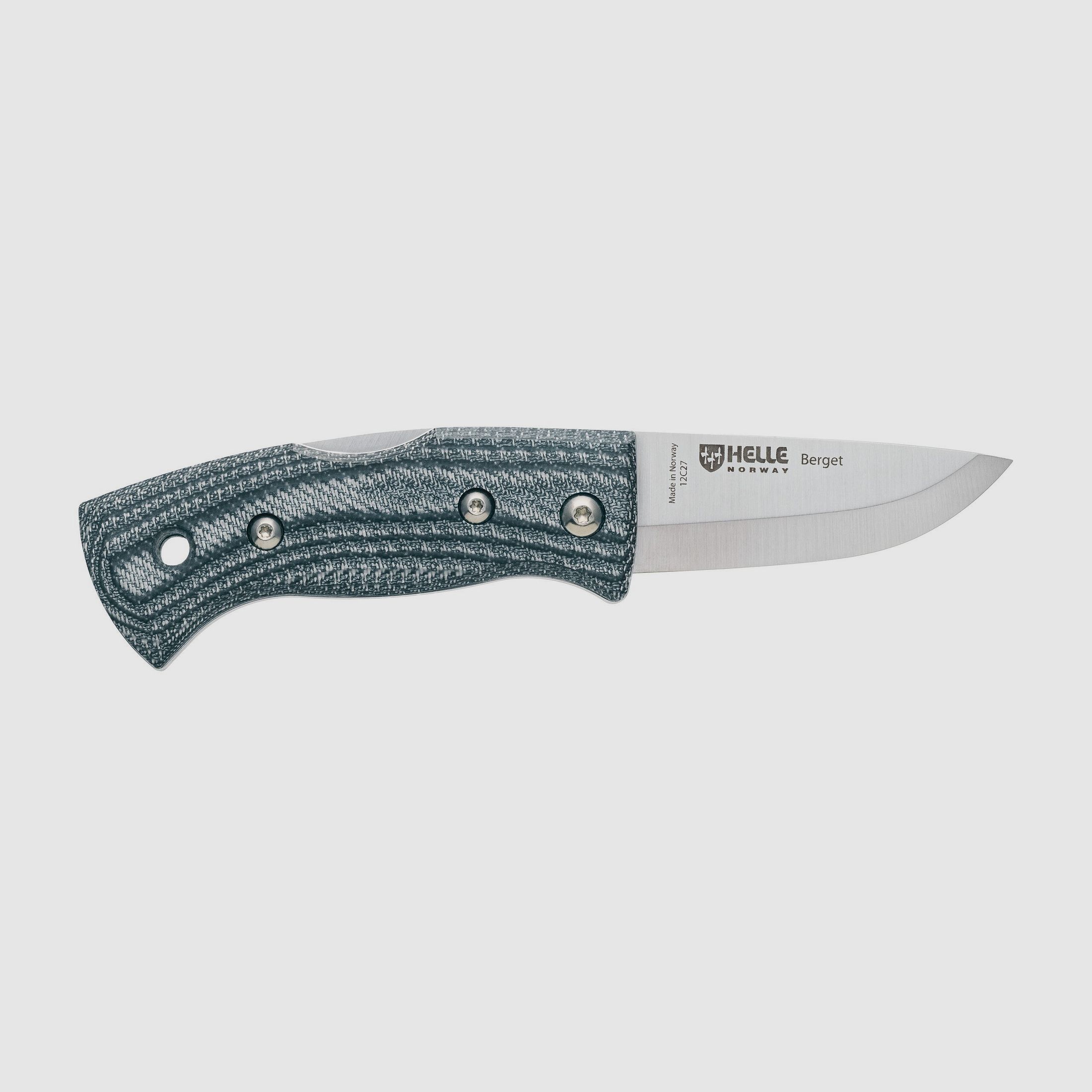 Helle Klappmesser Berget Denim Micarta