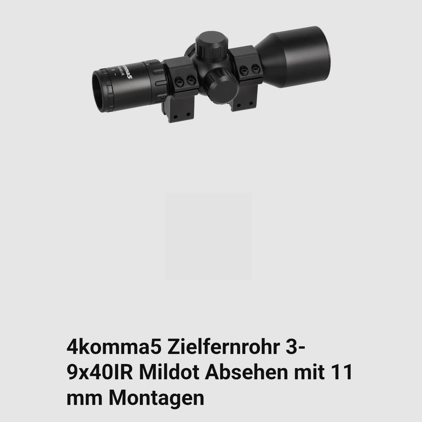 Zielfernrohr : 3-9 × 40 IR Mildot Absehen