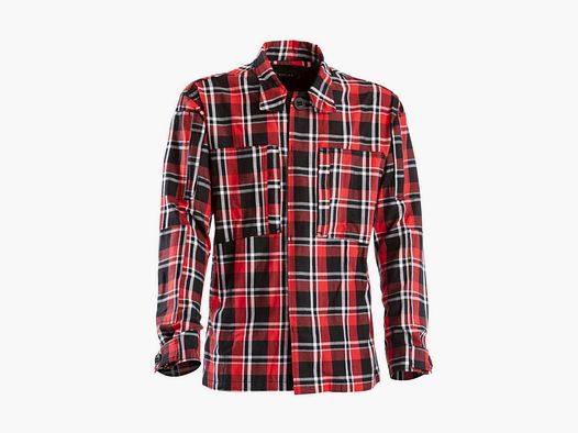 CHEMISE – OPENLAND TACTICL NERG – CHEMISE EN FLANELLE À MANCHES LONGUES Rouge