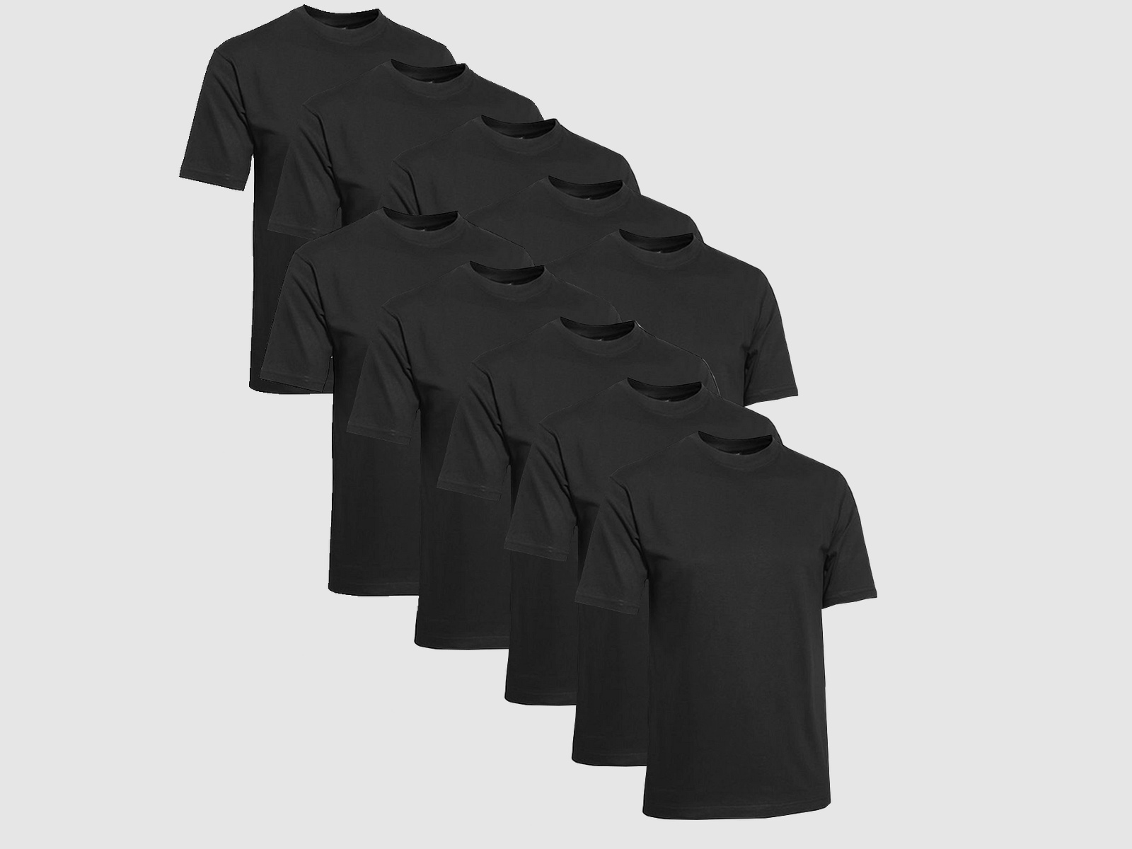 Clique T-Shirt Uomini 10-Pack Nero