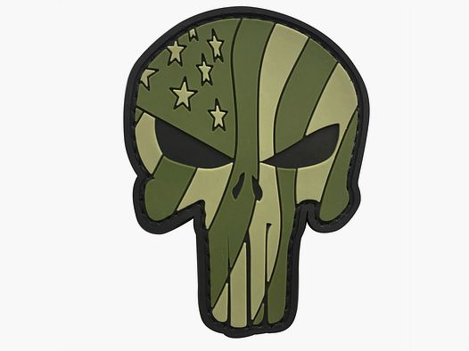 ASMC ASMC 3D Patch Punisher Waving US Flag