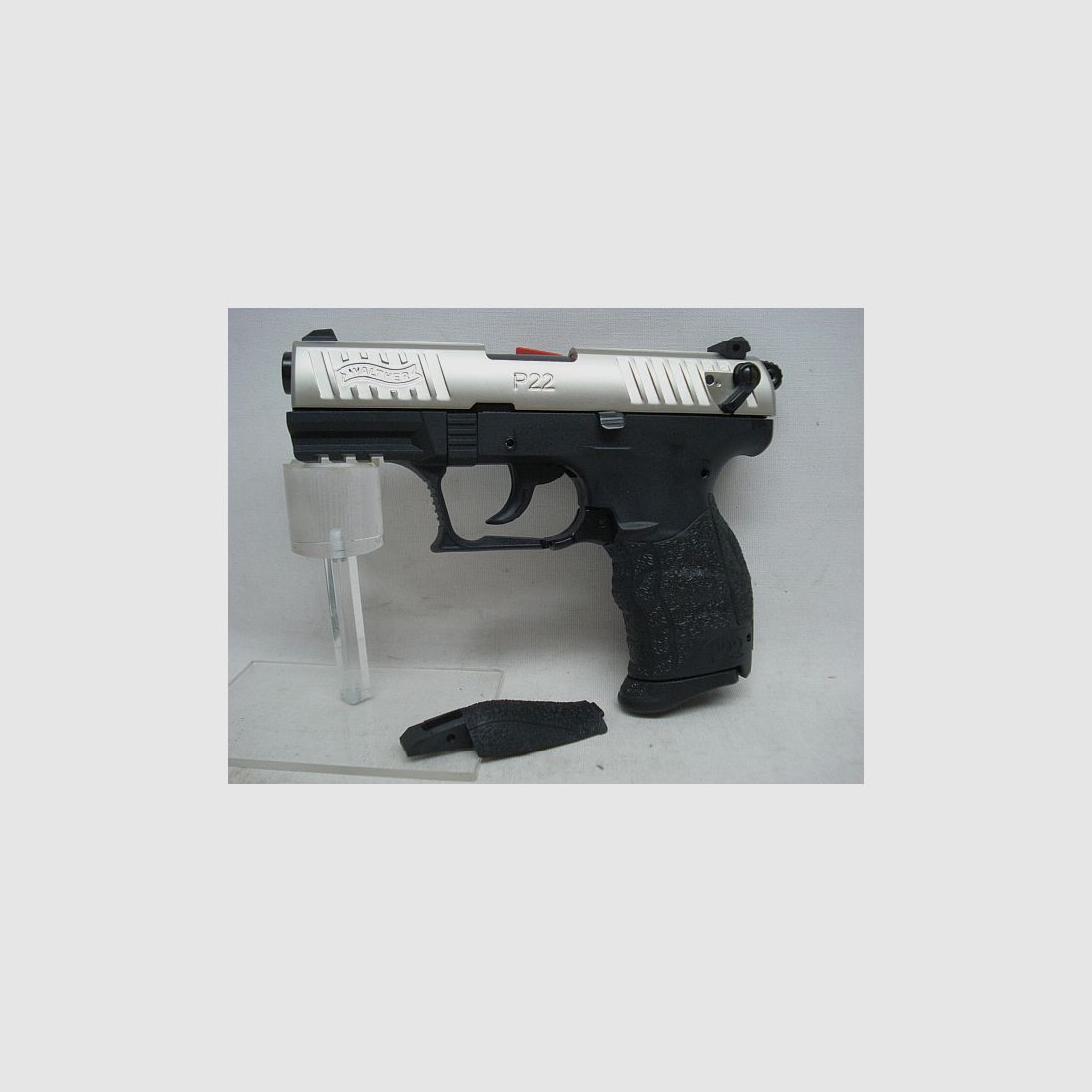 P22 Q Kal.9mmP.A.K. - 7 colpi, nichelato