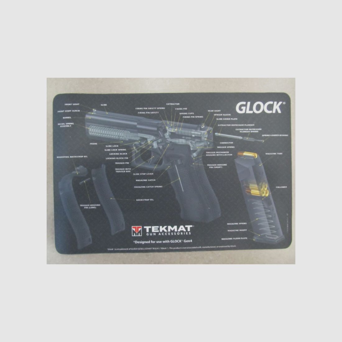 TEKMAT ARBEITSMATTE GLOCK CUT