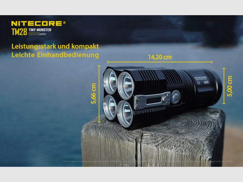Nitecore Taschenlampe TM28 – 6000 Lumen, Bild 5 von 13
