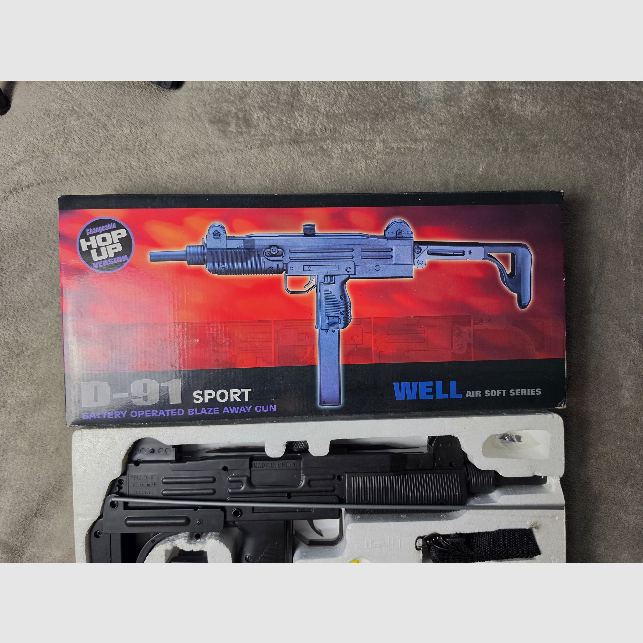 2x WELL D-91 UZI Airsoft SMG eléctrica Softair lote / set, imagen 5 de 9