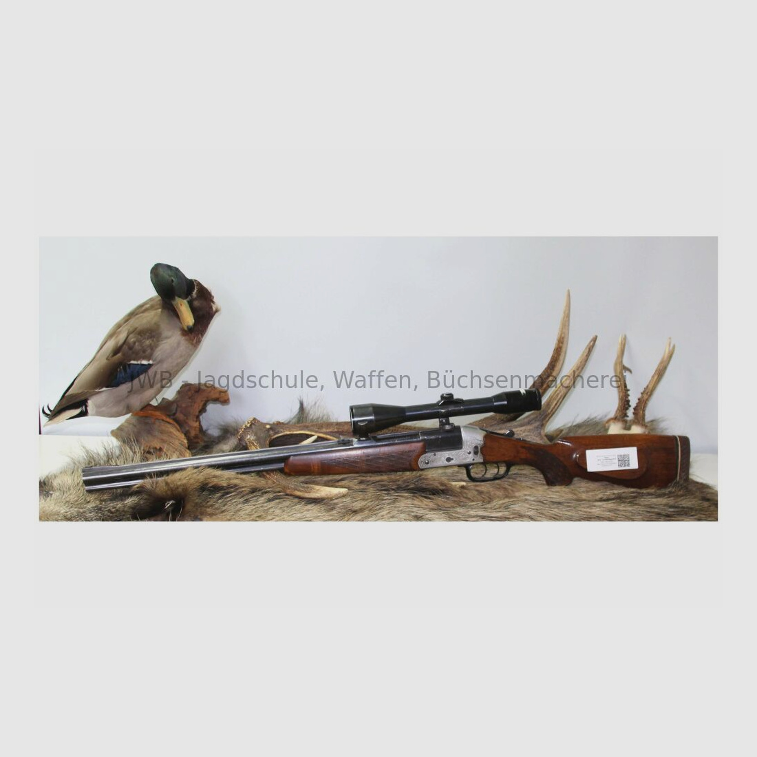 Heym double rifle model 22F 5.6x50R Mag; 16/70