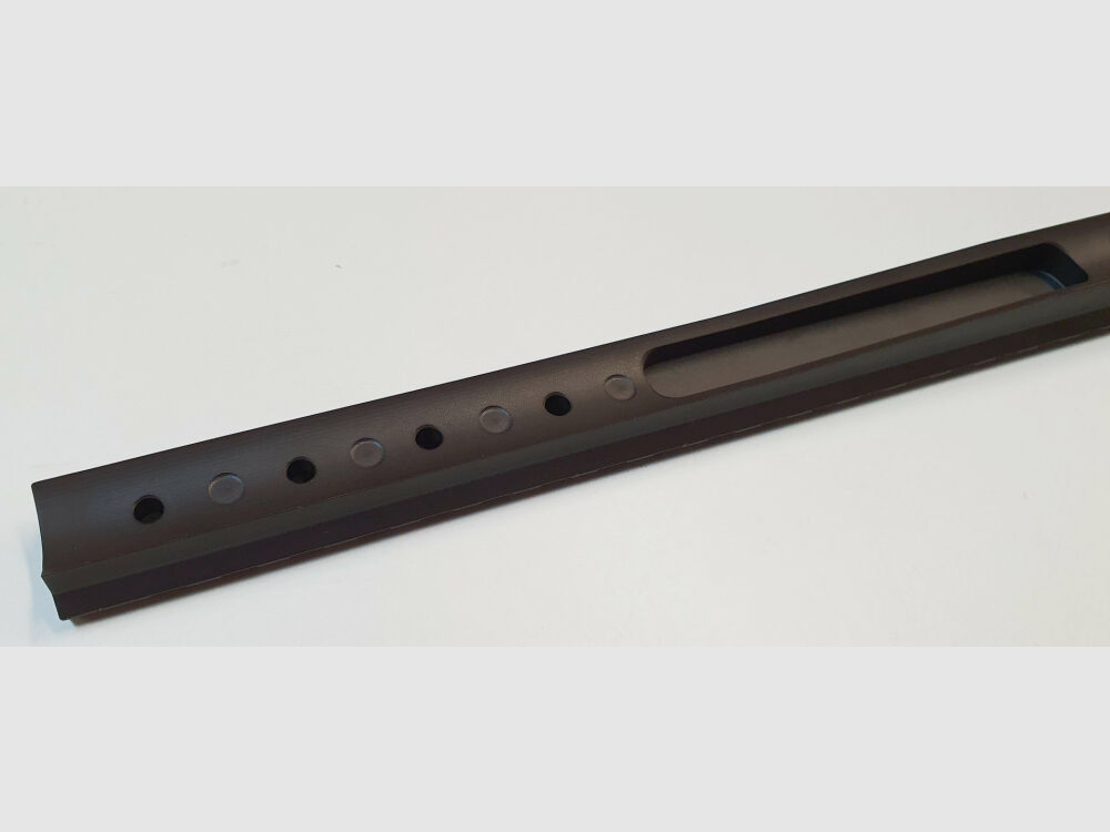MHS Picatinny rail for BERGARA BA 13, steel, matte black blued, 260mm, extra long, Germany