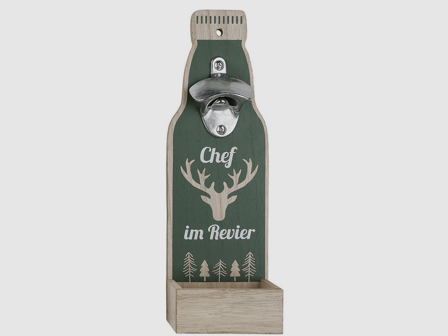 Gilde MDF Wand-Flaschenöffner