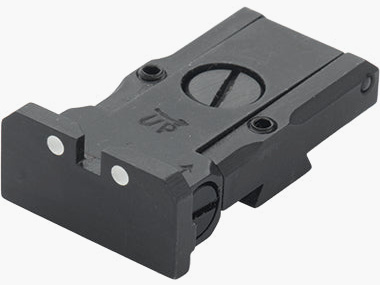 LPA TRT92BW30 Target-Match Rear Sight for CZ 75 Tactical Sport, TS Orange – 2-Point