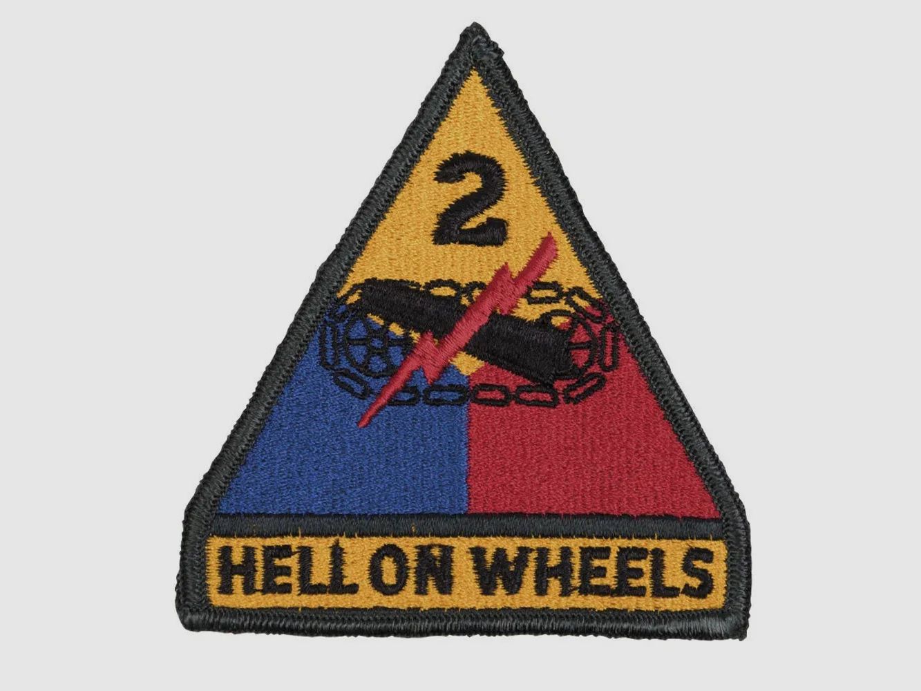 US Army US Textilabzeichen 2nd Armored Division Hell on Wheels