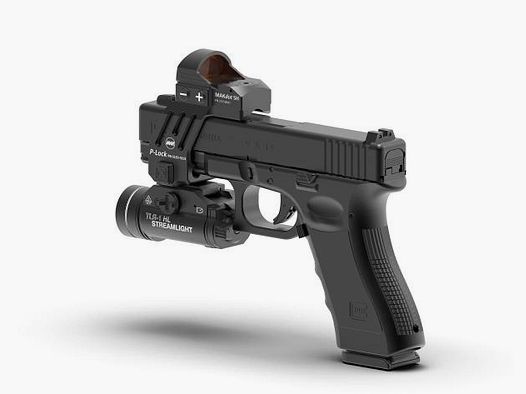 MAK Montage f. Leuchtpunktvisier P-Lock für GLOCK 17/19 Gen5 und baugleiche