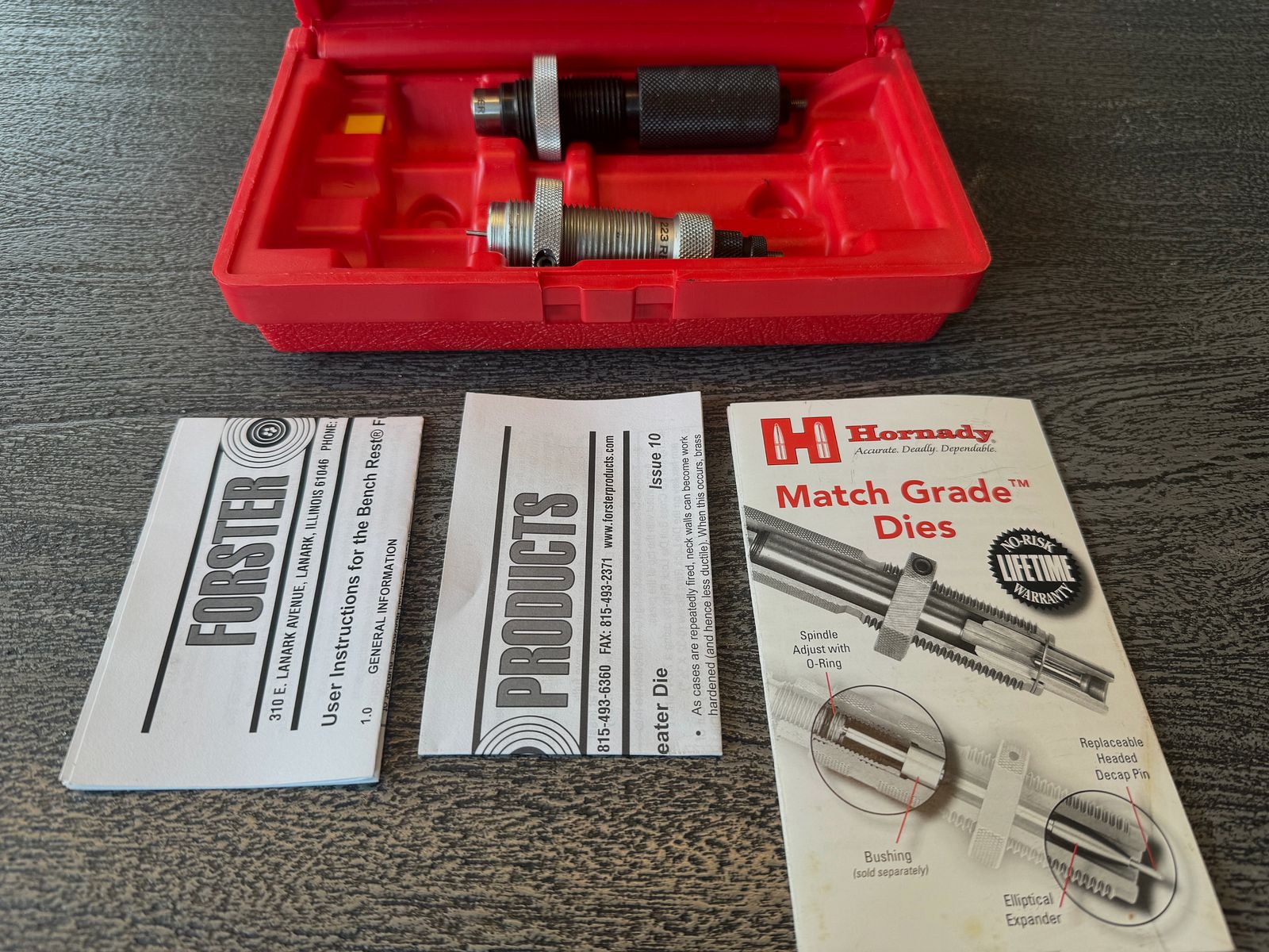 Forster – Benchrest-Matrizensatz – .223 Rem – 2-teilig – volle Länge