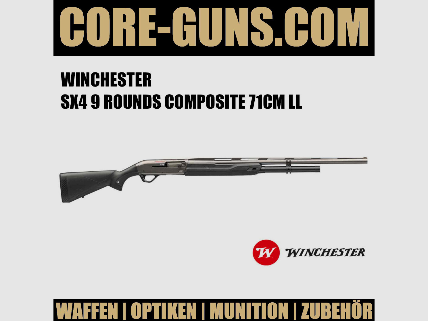 WINCHESTER SX4 9 Rounds Composite 12/76 71cm - Selbstladeflinte	 LL71 CM SLF