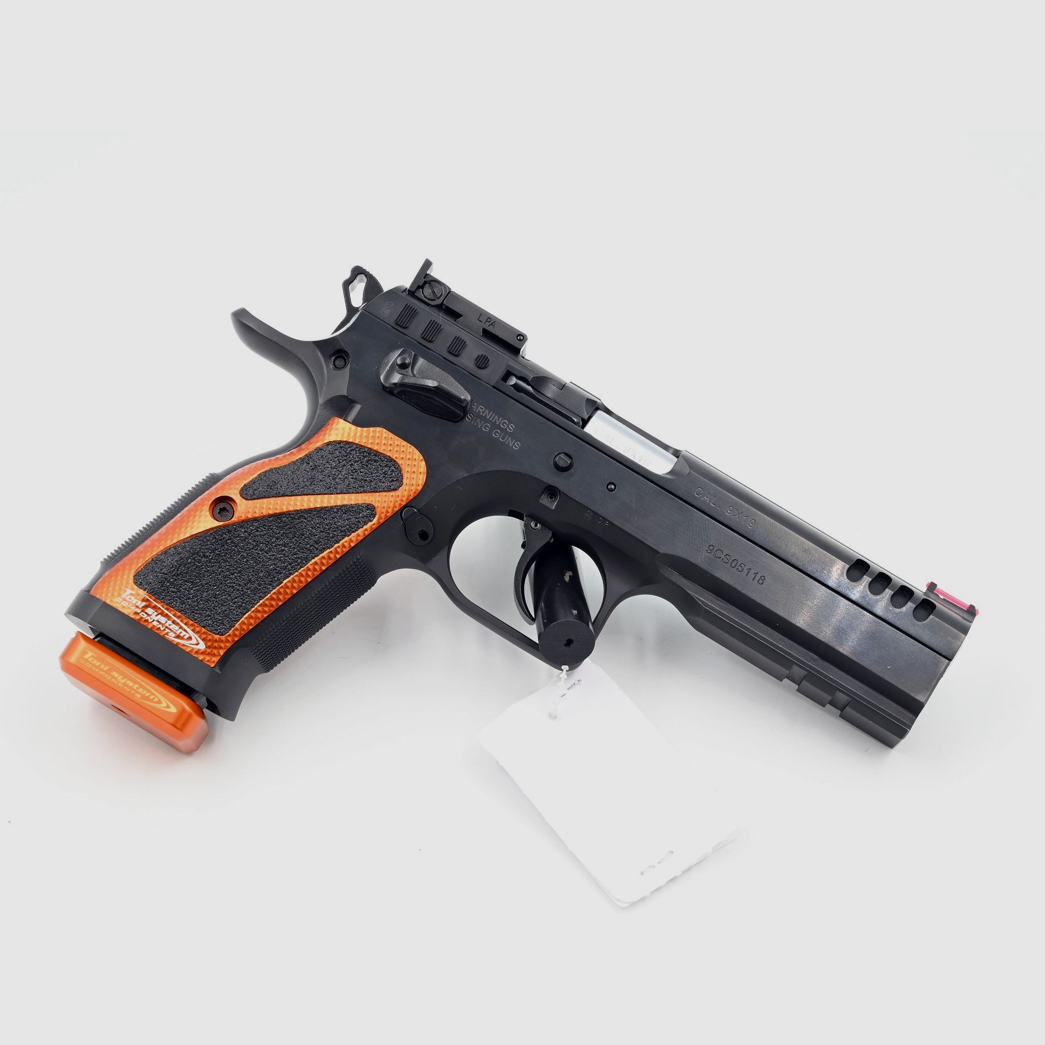 Pistole Tanfoglio Stock III, Orange, aufgerüstet, 9×19, DA/SA, Optic Ready, Bild 2 von 2