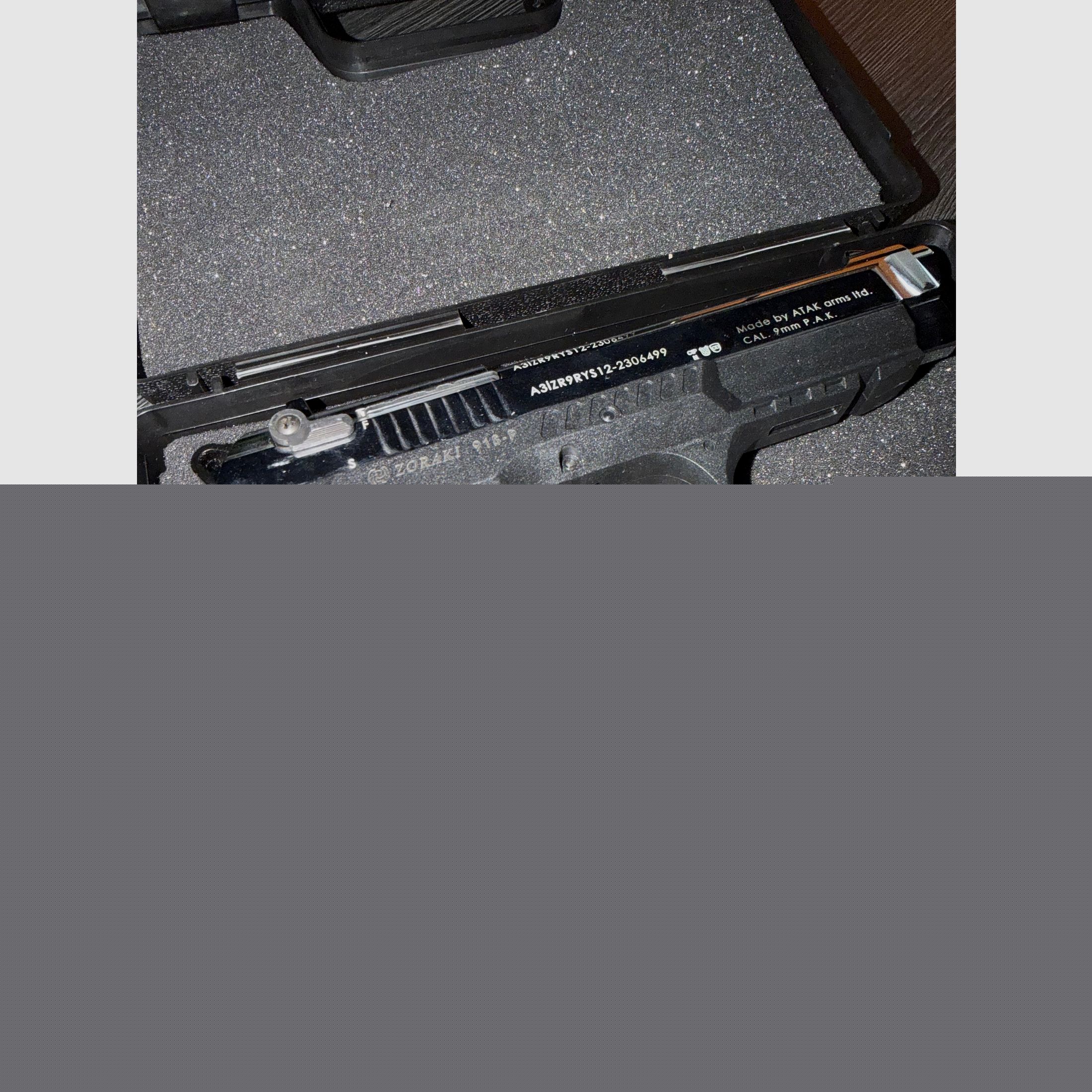 918-P Schreckschusspistool Chroom 9mm incl. accessoires