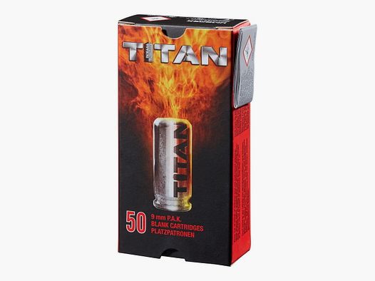 Perfecta Titan 9 mm P.A.K. Platzpatronen - 50 Stk.