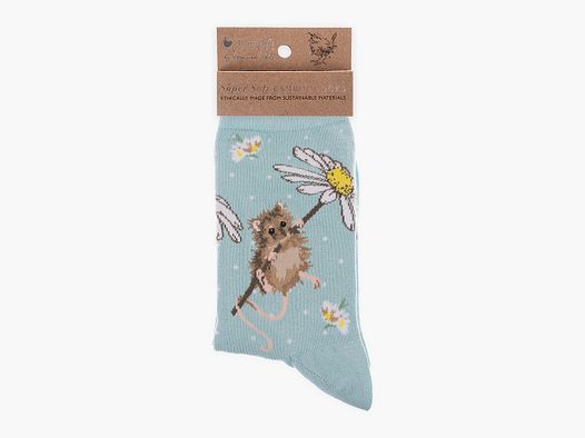 Wrendale Socken "Oops a Daisy" mit Maus