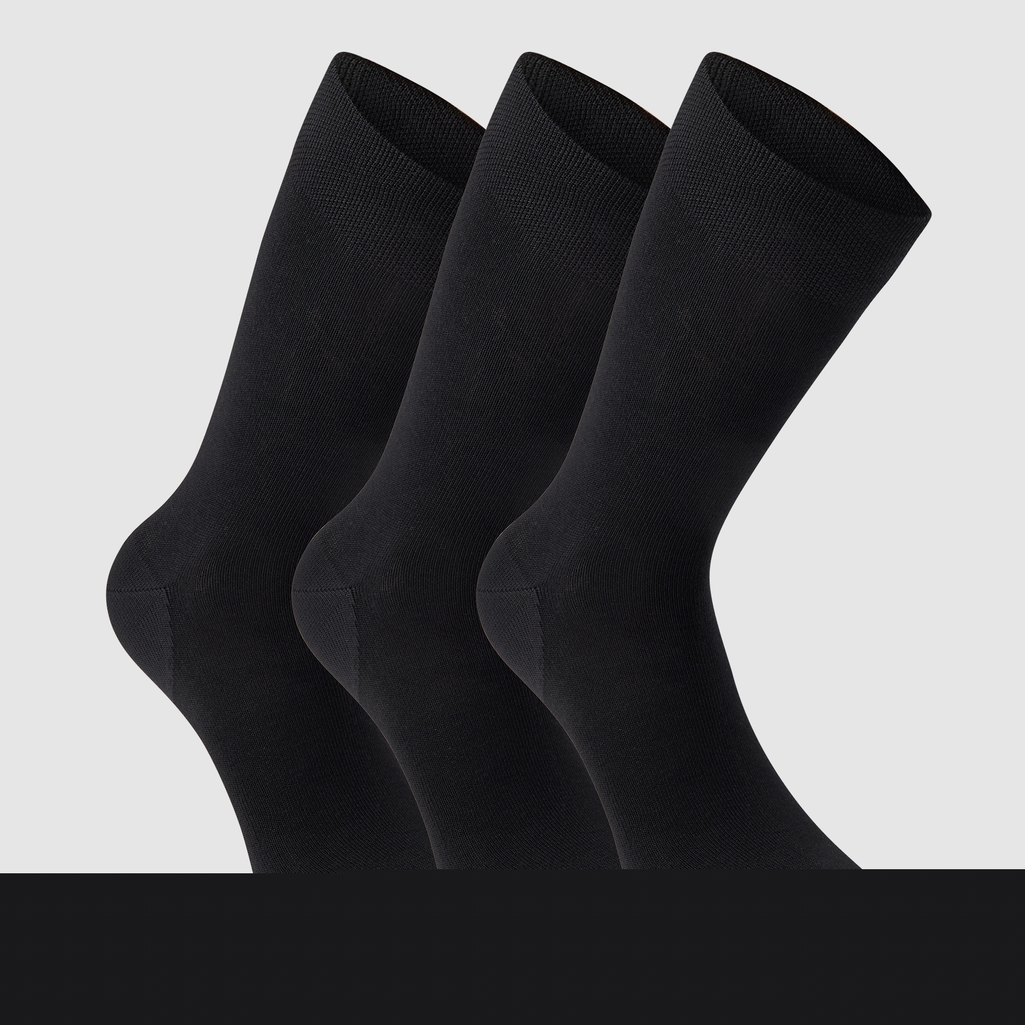 Chaussettes en Bambou Deerhunter - 3-pack Encre Noire 40/43