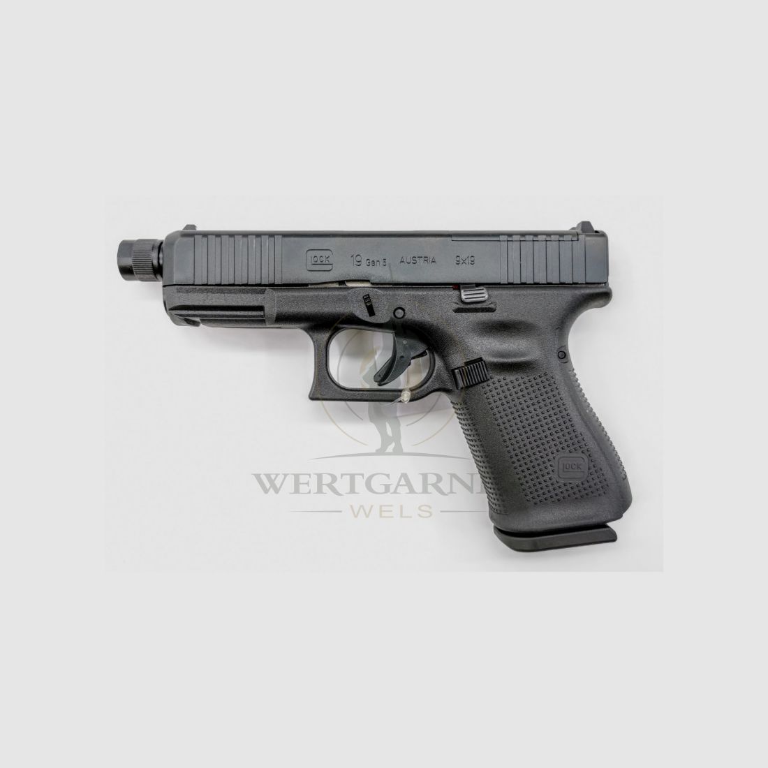 Glock 19 Gen 5 MOS 9x19 Threaded Barrel EXCHANGEABLE, image 1 of 3