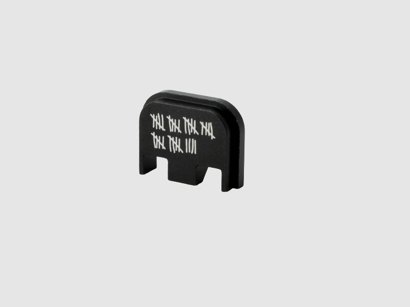 GLOCK BACKPLATE "STRICHLISTE" - ALU