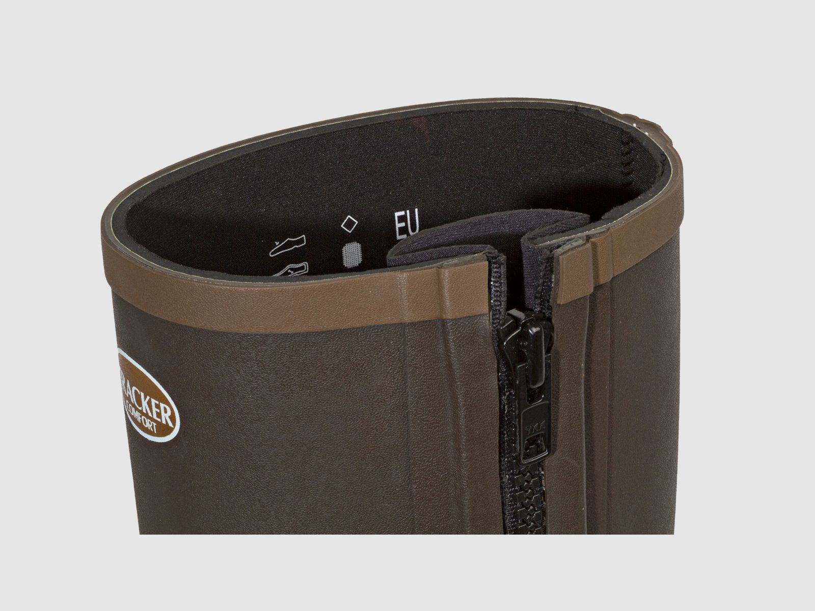 Tracker Neoprenstiefel braun mit Reißverschluss