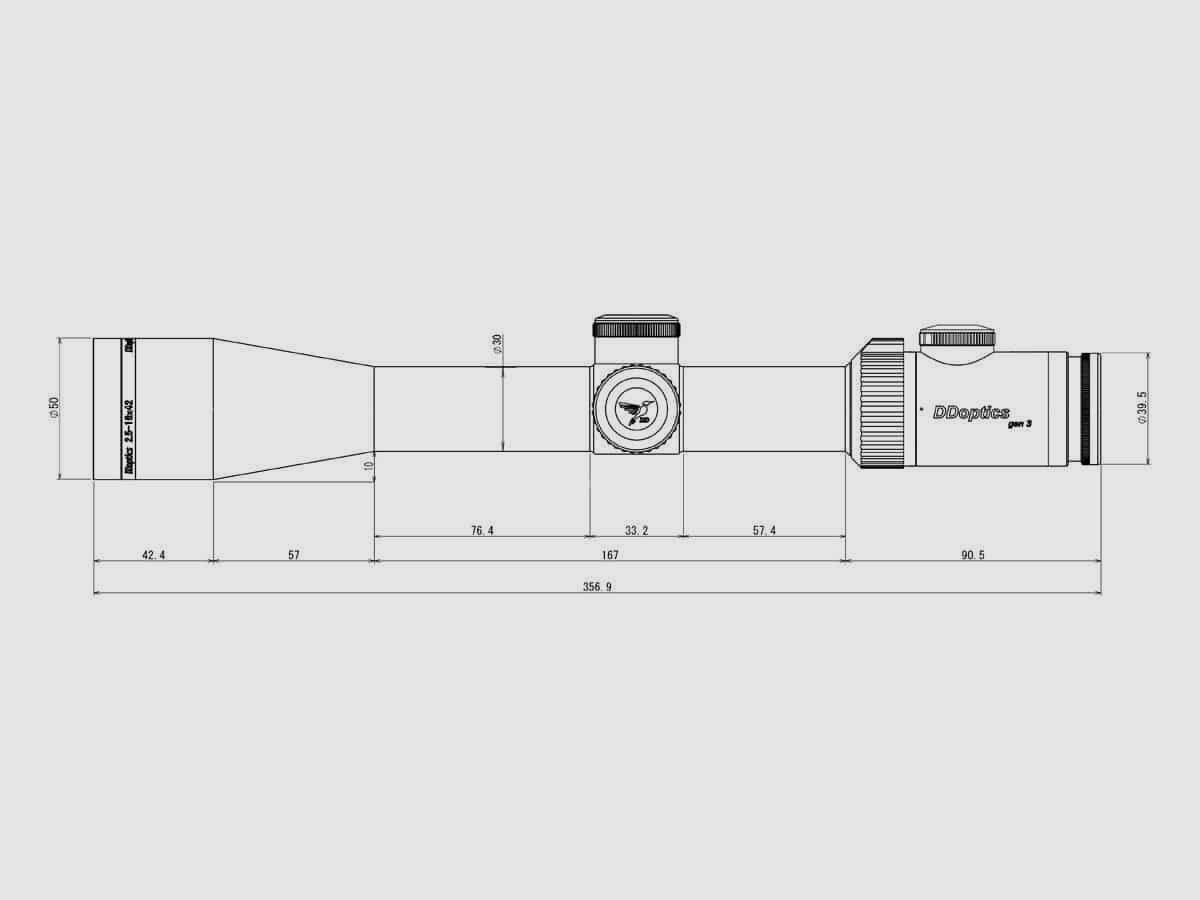 DDoptics | Nighteagle V6 2.5-16×42 | Gen3 | MRAD | A4N