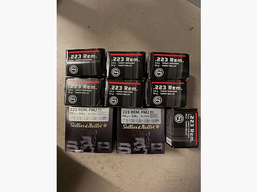550 Schuss .223 Rem Geco und S&B