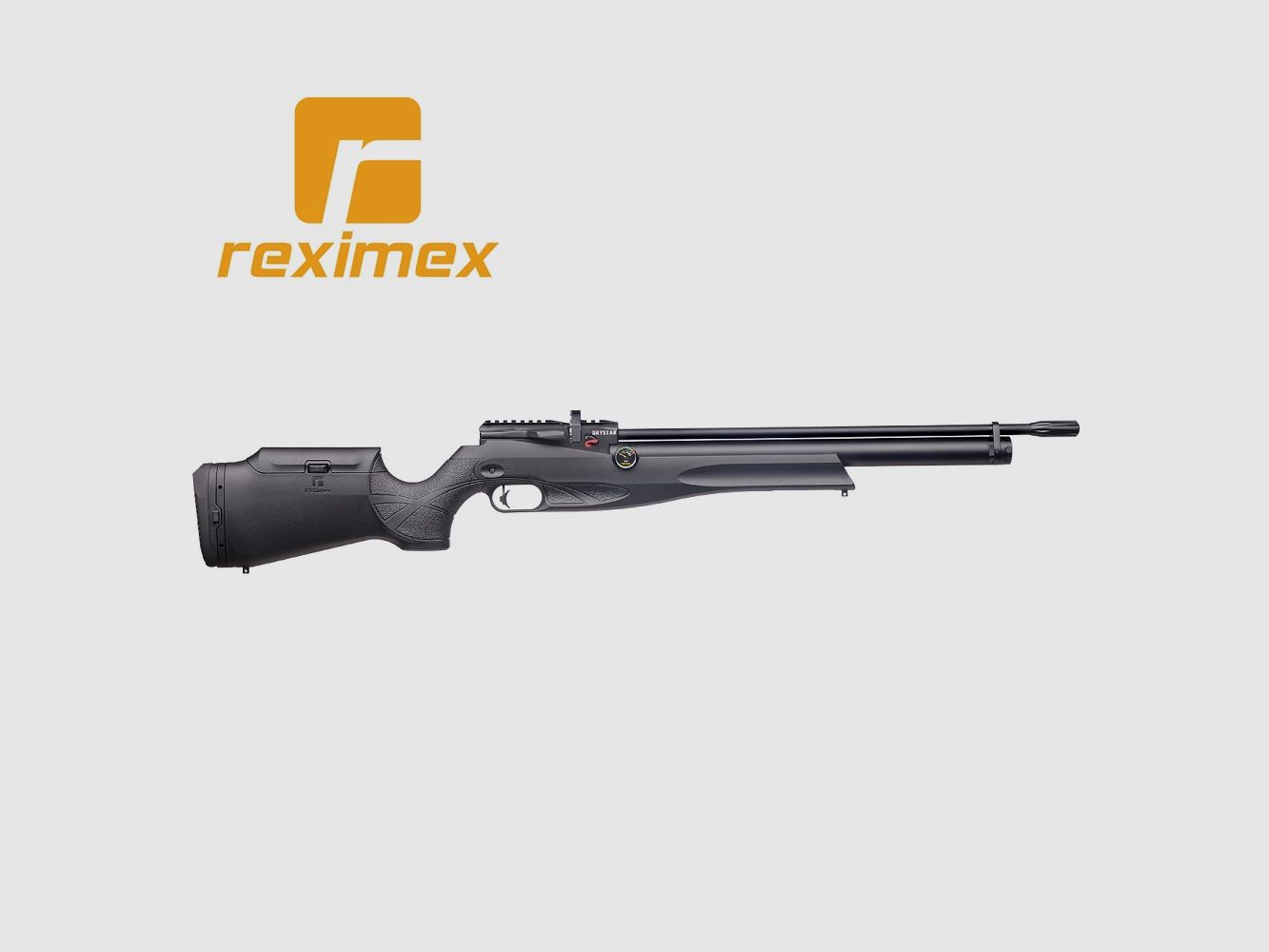 Carabina PCP Reximex Daystar calibre 4,50 mm. Sintética Negro. 24 julios.