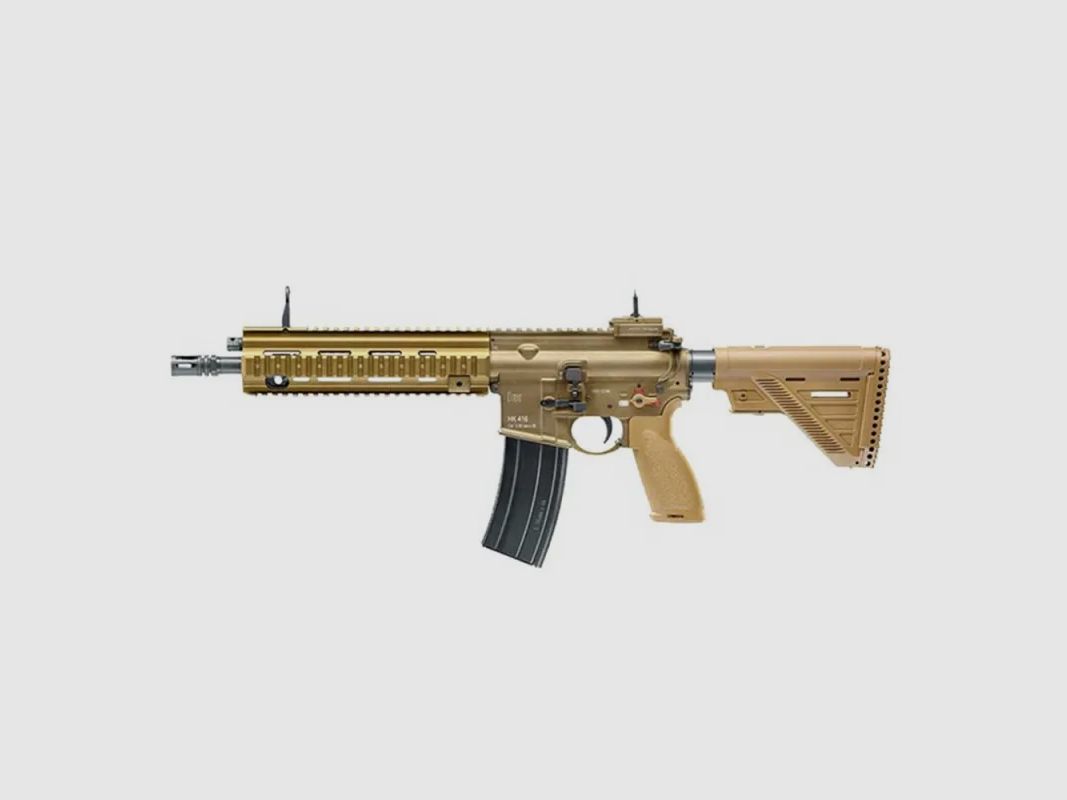 Ambidextrous gas rifle 416 A5 TAN BBS 6mm blowback full metal 1J, image 1 of 3