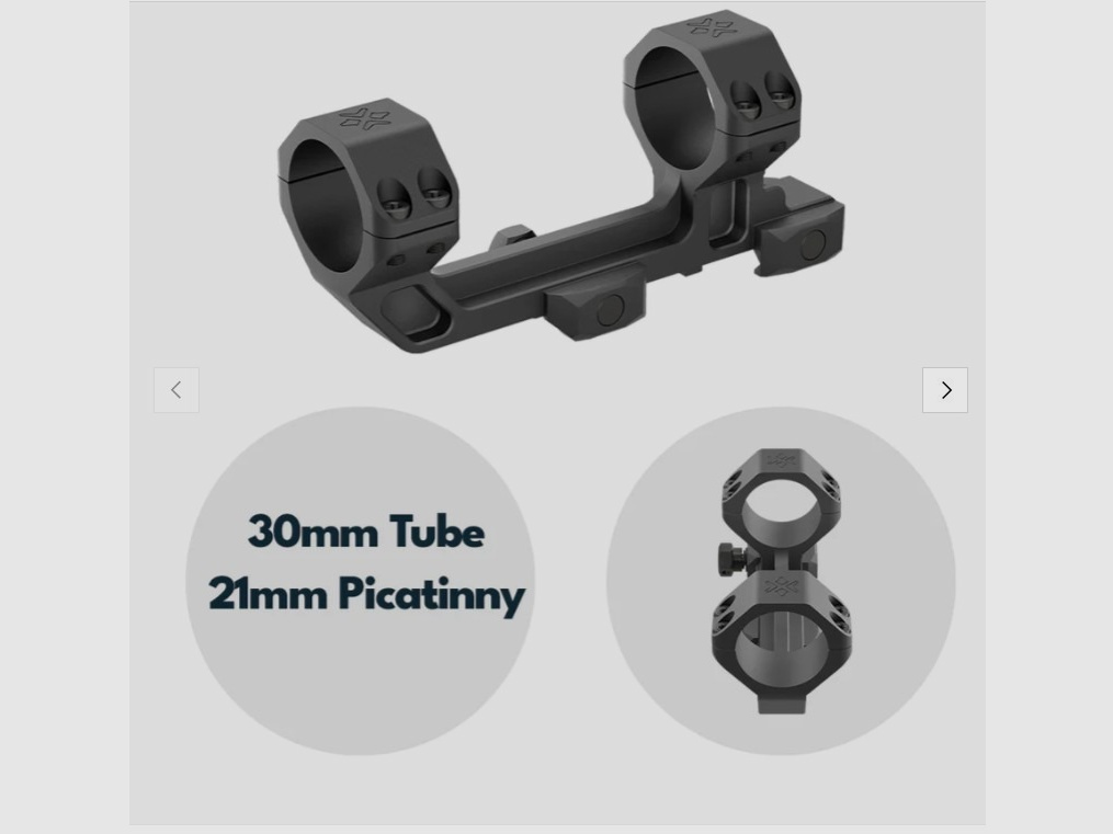 Vector Optics SCACD-23 Cantilever-Blockmontage mit eingebauter Wasserwaage für 21mm Schiene