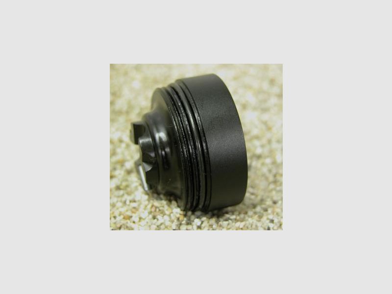 Replacement baffle "SlimLine" ALU BLACK cal. .223Rem up to .338 Lapua Magnum, or also suitable for VESPULA "F" airgun suppressors up to 5.5 mm.