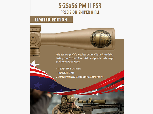Schmidt & Bender 5-25×56 PM II PSR Precision Sniper Rifle – Exclusive Item / Limited Edition