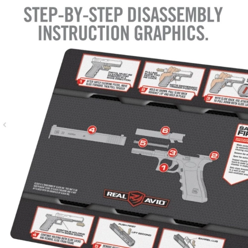 Real Avid - Mata do czyszczenia pistoletu Glock Smart Mat® - AVGLOCKSM, zdjęcie 2 z 6